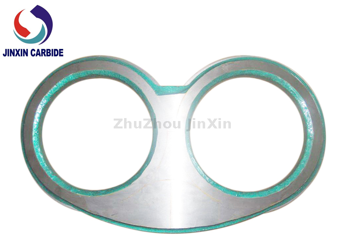 ZOOMLION DN180 DN200 DN230 DN235 DN260 Placa de anteojos y anillo de corte de aleación de tungsteno de carburo